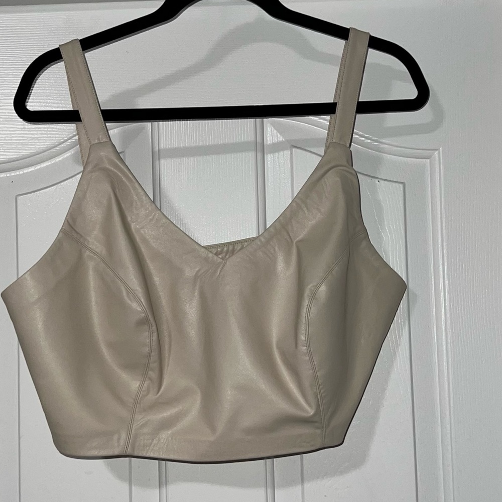Faux leather bralette Eloquii